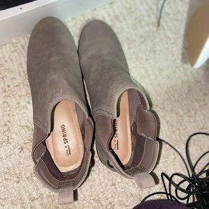 Grey/ Tan Ankle Boots Call It Spring
